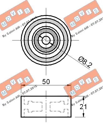 Deflection/Guide Pulley, timing belt