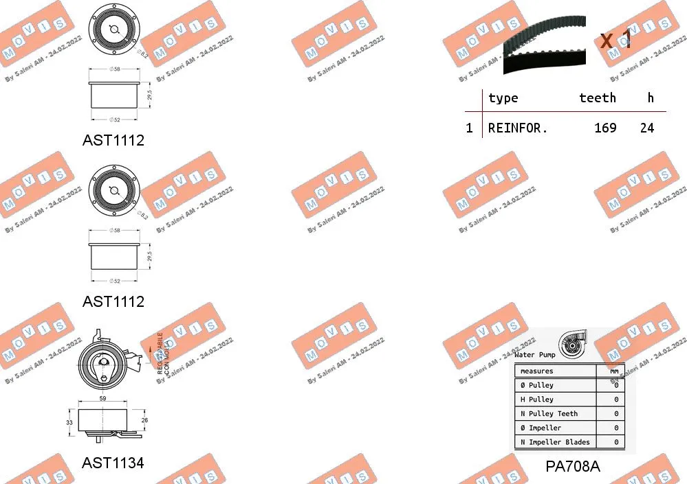 Water Pump & Timing Belt Kit