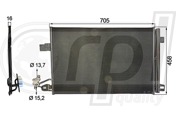 Condenser, air conditioning (APCDVW5031)