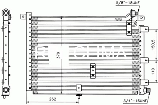 Condenser, air conditioning (APCDSB0003)