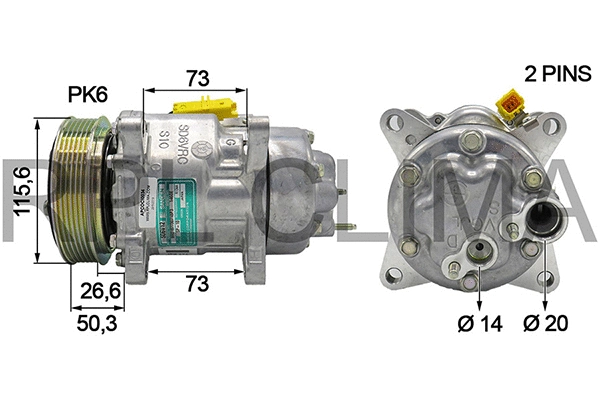 Compressor, air conditioning (APCOCI0034)