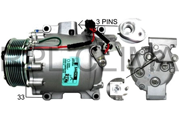 Compressor, air conditioning (APCOHO0040)