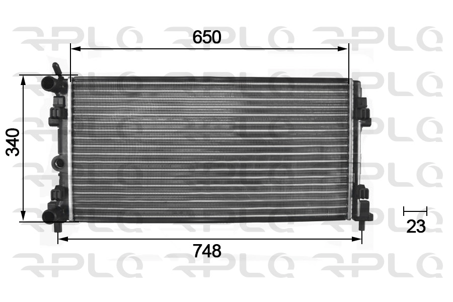 Radiator, engine cooling (APRAVW5018)