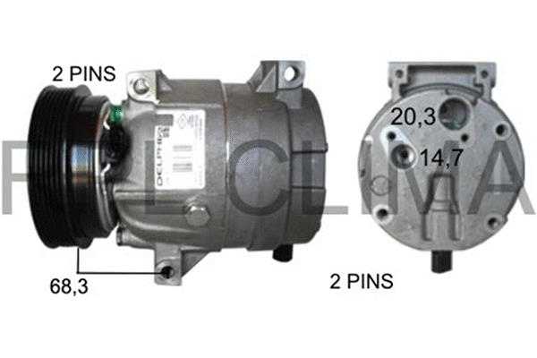 Compressor, air conditioning (APCORE0059)
