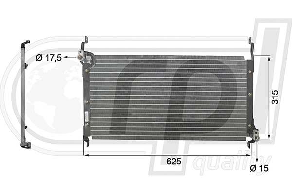 Condenser, air conditioning (APCDFT5002)