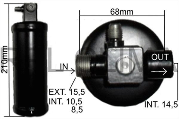 Dryer, air conditioning (APFLUL0007)