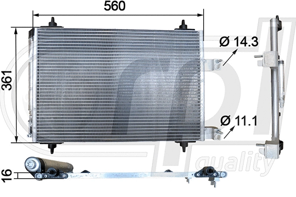 Condenser, air conditioning (APCDCI5036)