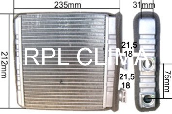 Heat Exchanger, interior heating (APCHOP1013)