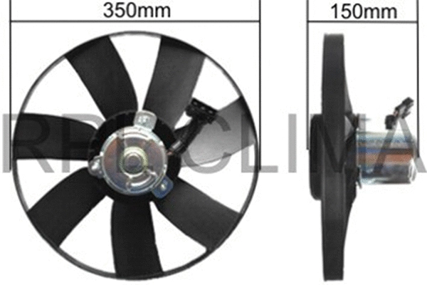 Fan, engine cooling (APELVW0012)