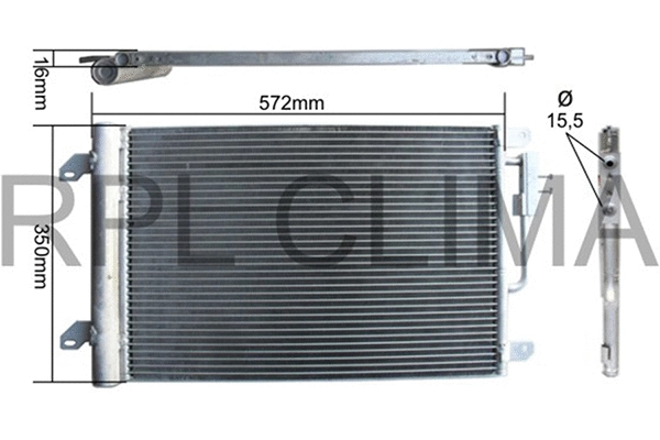 Condenser, air conditioning (APCDFT0050)