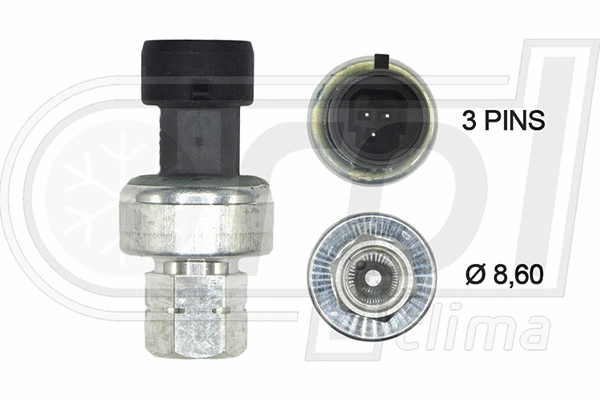 Pressure Switch, air conditioning (APPROP0005)