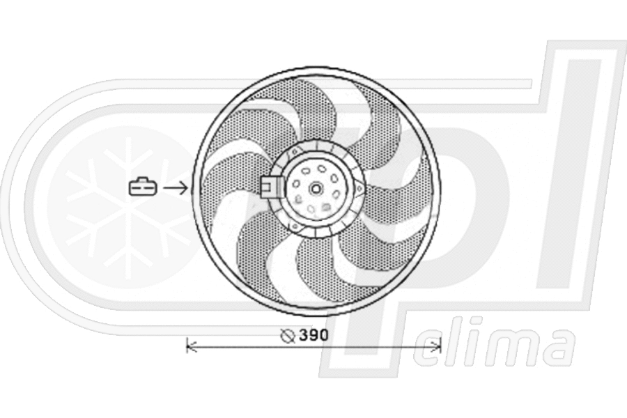 Fan, engine cooling (APELOP0070)