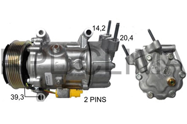 Compressor, air conditioning (APCOMNI003)
