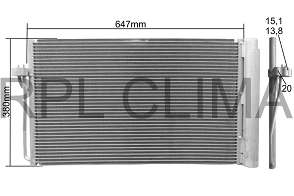 Condenser, air conditioning (APCDBW0024)