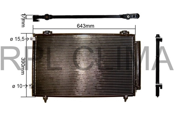 Condenser, air conditioning (APCDTO0034)