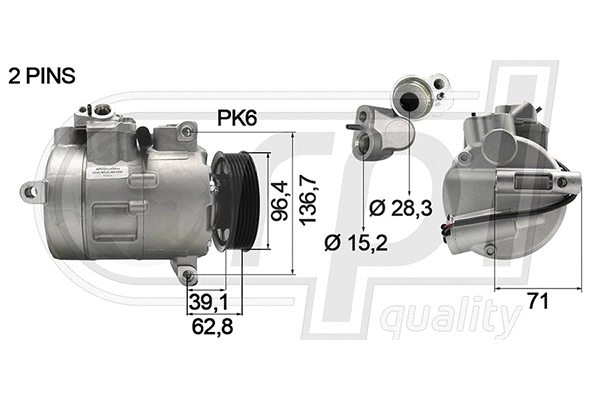 Compressor, air conditioning (APCOVW5035)