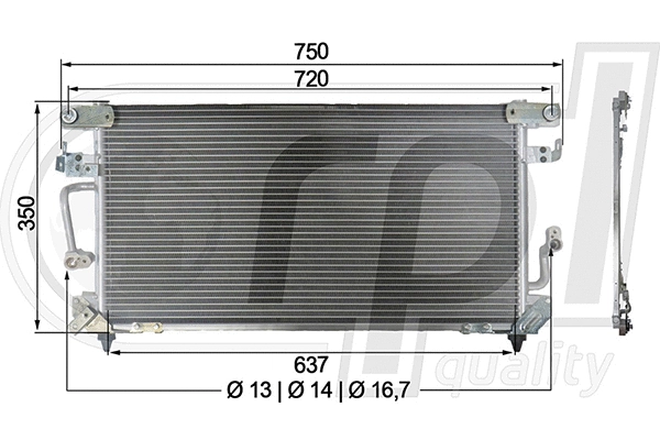 Condenser, air conditioning (APCDTO5029)