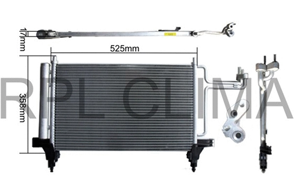 Condenser, air conditioning (APCDFT0045)