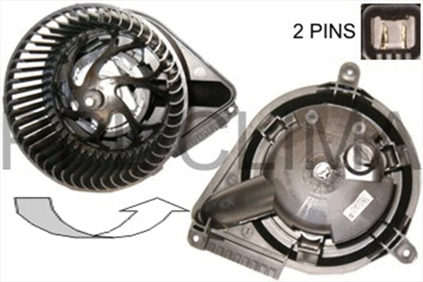 Electric Motor, interior blower (APVTMB0028)