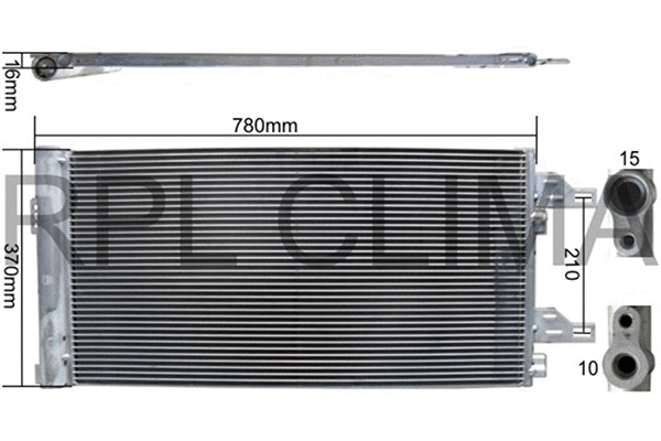 Condenser, air conditioning (APCDFT0072)