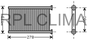 Heat Exchanger, interior heating (APCHBW1022)