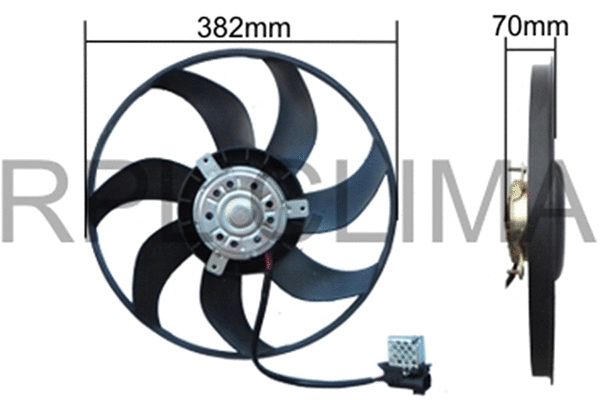 Fan, engine cooling (APELOP0013)