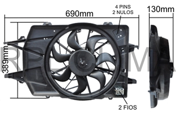 Fan, engine cooling (APELFD0030)