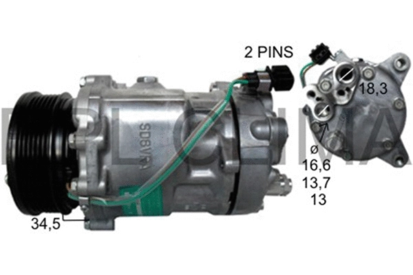 Compressor, air conditioning (APCOVW0013)