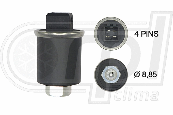 Pressure Switch, air conditioning (APPRVW0002)