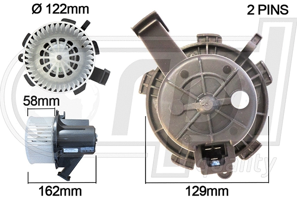 Electric Motor, interior blower (APVTSM5001)