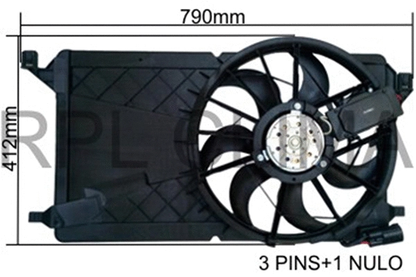 Fan, engine cooling (APELFD5034)
