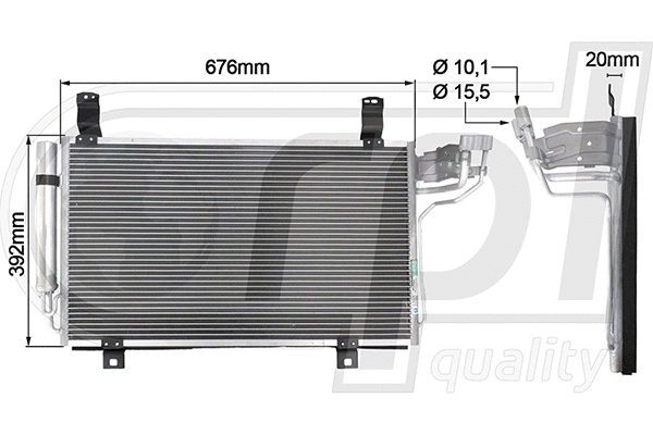 Condenser, air conditioning (APCDMZ5043)