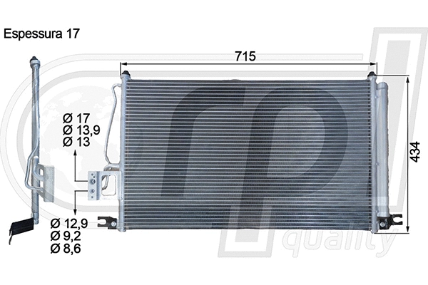 Condenser, air conditioning (APCDHY5037)