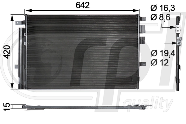 Condenser, air conditioning (APCDAR5023)