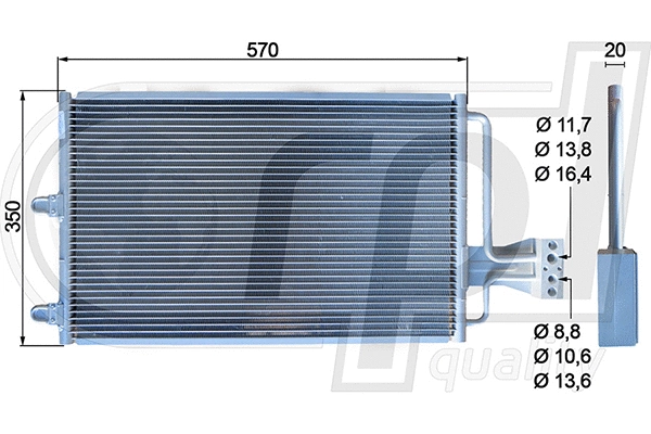 Condenser, air conditioning (APCDCI5006)