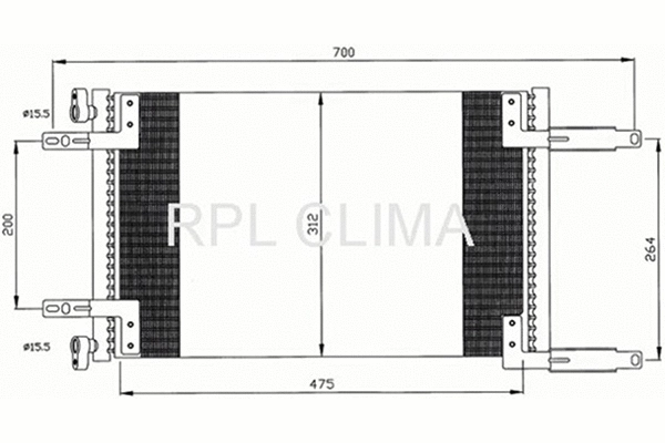 Condenser, air conditioning (APCDFT0035)