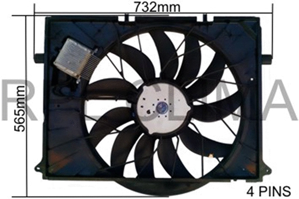 Fan, engine cooling (APELMB0035)