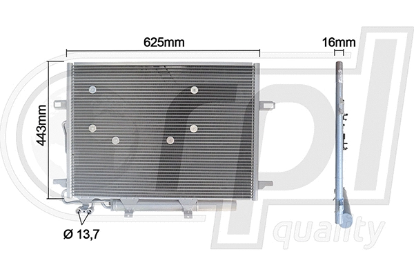 Condenser, air conditioning (APCDMB5067)