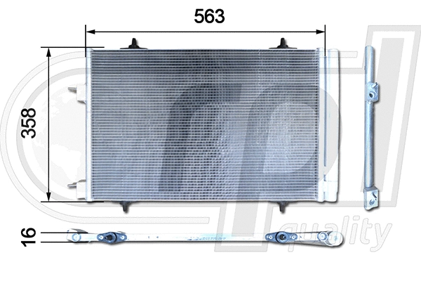 Condenser, air conditioning (APCDCI5055)