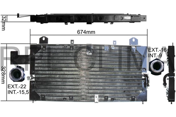 Condenser, air conditioning (APCDLR0002)