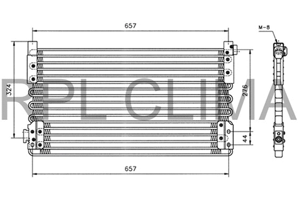 Condenser, air conditioning (APCDVO0022)