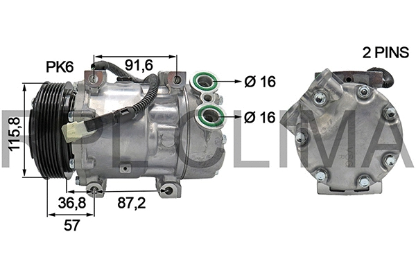 Compressor, air conditioning (APCOCI0022)