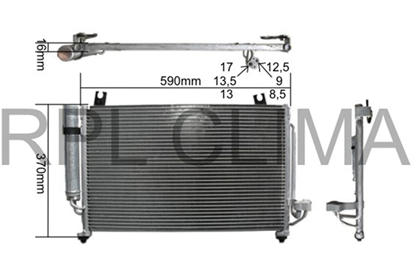 Condenser, air conditioning (APCDKI0029)