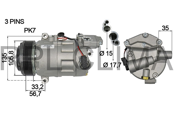 Compressor, air conditioning (APCOBW0057)