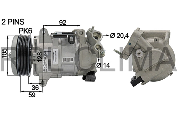 Compressor, air conditioning (APCOCI0059)