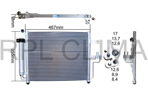 Condenser, air conditioning (APCDHY0019)