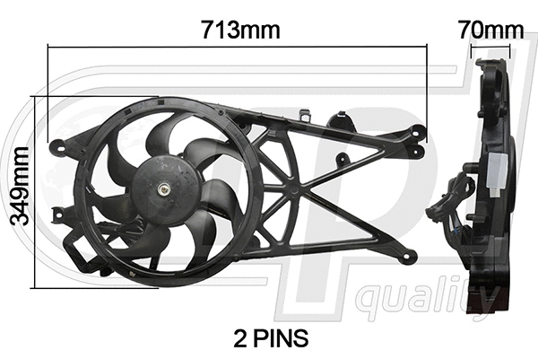Fan, engine cooling (APELOP5025)