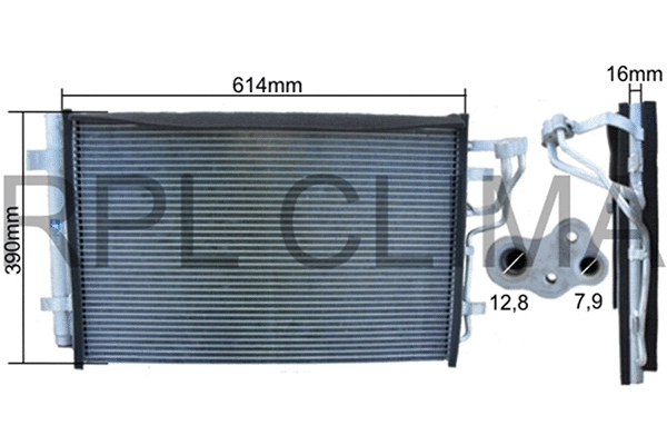 Condenser, air conditioning (APCDHY0035)