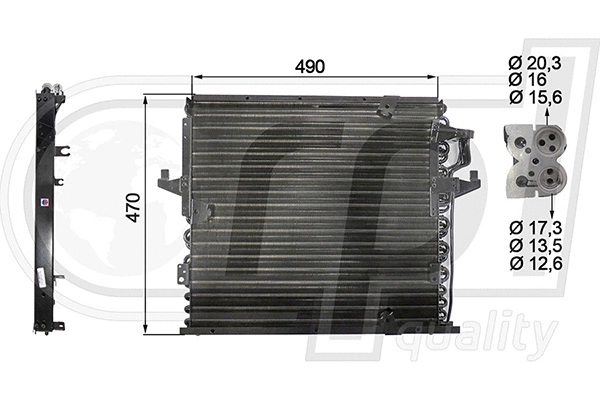 Condenser, air conditioning (APCDBW5004)