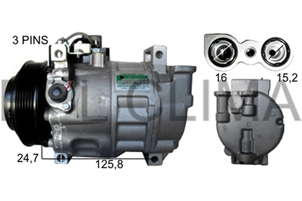 Compressor, air conditioning (APCOMB5014)